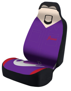 Universal Seat Cover Fashion Print 1pc - Neosupreme - The Big Lebowski - Jesus Quintana w/ BlackInterlock Backing