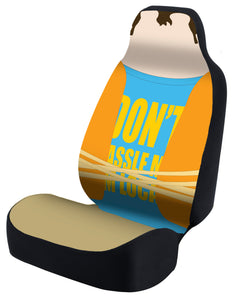 Universal Seat Cover Fashion Print 1pc - Neosupreme - Bill Murray - What About Bob w/lifejacket w/ BlackInterlock Backing