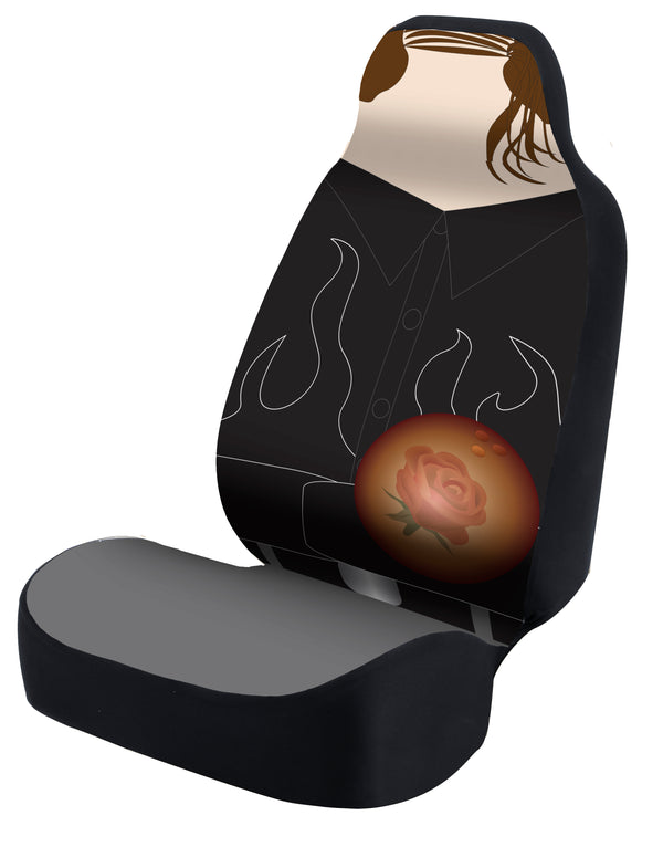 Universal Seat Cover Fashion Print 1pc - Neosupreme - Bill Murray - Kingpin w/ BlackInterlock Backing