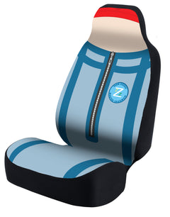 Universal Seat Cover Fashion Print 1pc - Neosupreme - Wes Anderson - Team Zissou Frogman w/ BlackInterlock Backing