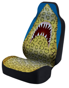 Universal Seat Cover Fashion Print 1pc - Neosupreme - Wes Anderson - Jaguar Shark w/ BlackInterlock Backing