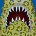 Universal Seat Cover Fashion Print 1pc - Neosupreme - Wes Anderson - Jaguar Shark w/ BlackInterlock Backing