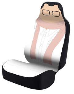 Universal Seat Cover Fashion Print 1pc - Neosupreme - Wes Anderson - Alistair Hennessey w/ BlackInterlock Backing