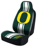 Universal Seat Cover Print 1pc - Ultimate Suede - University of Oregon - Green No Stripe in Logo w/ Black Interlock Backing