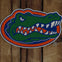 Universal Seat Cover Print 1pc - Ultimate Suede - University of Florida- Distressed Wood w/ Black Interlock Backing