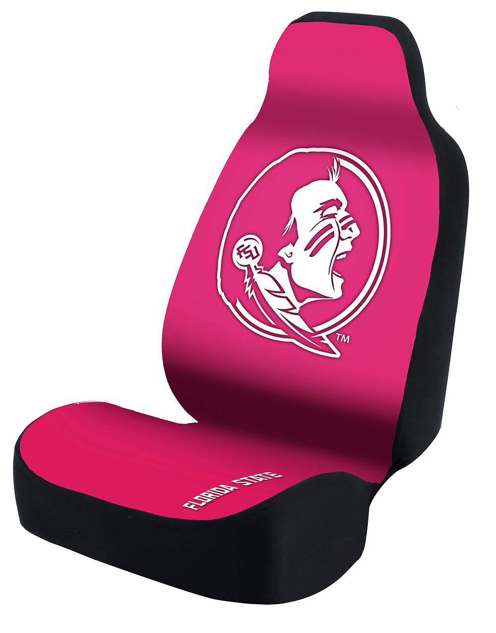 Universal Seat Cover Print 1pc - Ultimate Suede - University of Florida State - Pink w/ Black Interlock Backing