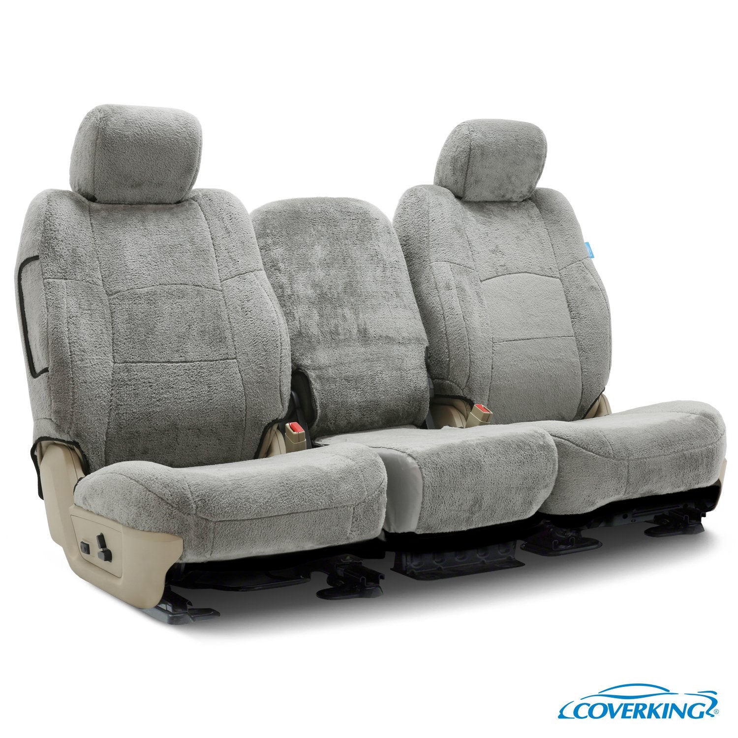 Cuddle Up In Comfort: White Bear Cushion Car Seat Cover Car