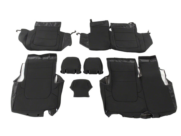 BRONCO 4DR 2021-2023 COVERKING NEOPRENE REAR SEAT COVERS W/O ARMREST IN BLACK-Default