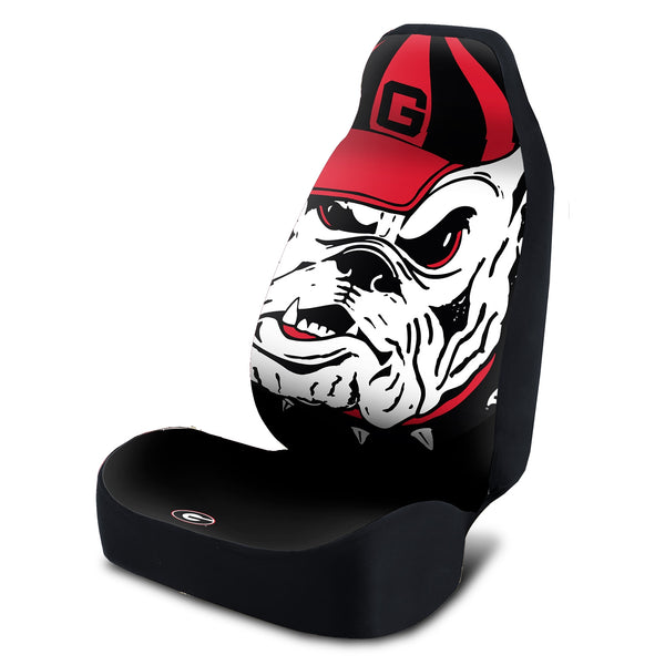 Universal Seat Cover - University of Georgia Black Large Bulldog