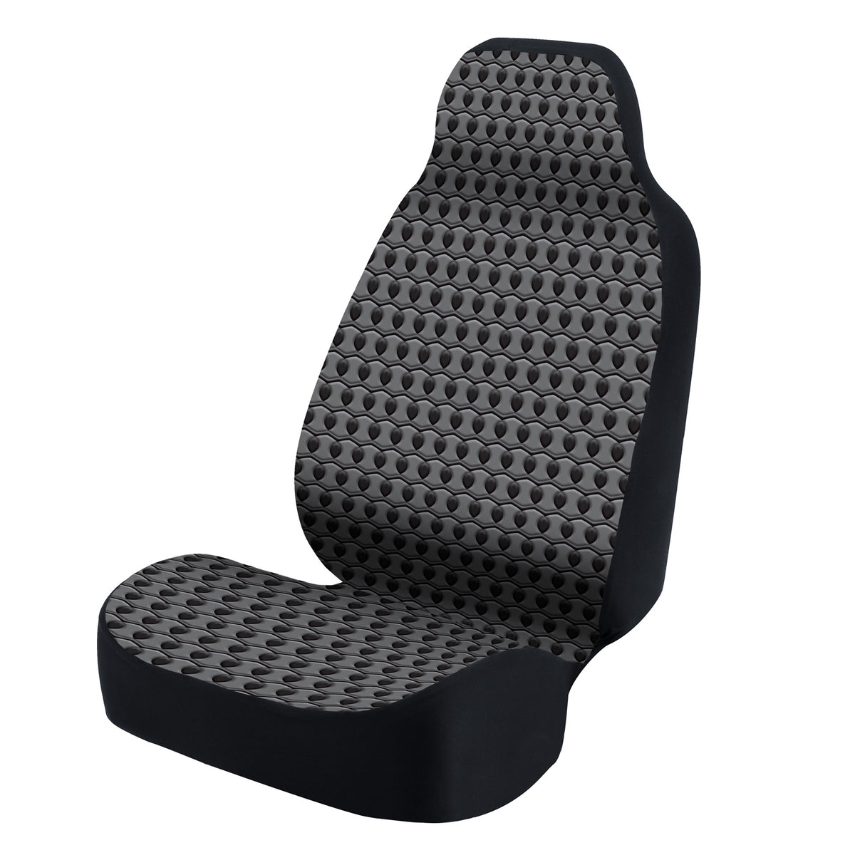 Universal Seat Cover Fashion Print 1pc - Ultimate Suede - Tapestry Seedlings Metal Dark