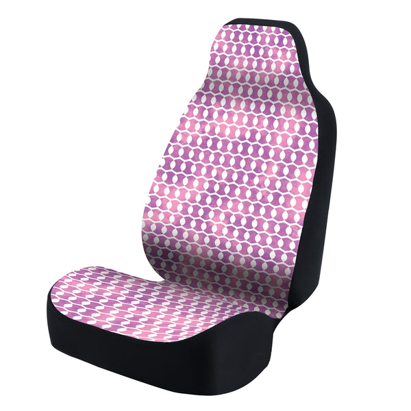 Universal Seat Cover Fashion Print 1pc - Ultimate Suede - Tapestry Seedlings Purple Watercolor under White