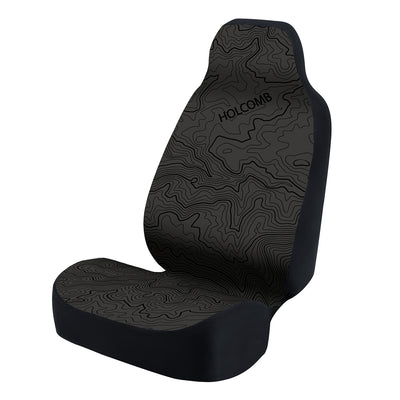 Universal Seat Cover Fashion Print 1pc - Ultimate Suede - Graphic Holcomb Charcoal