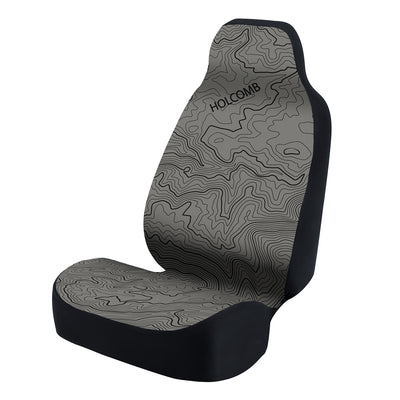 Universal Seat Cover Fashion Print 1pc - Ultimate Suede - Graphic Holcomb Gray