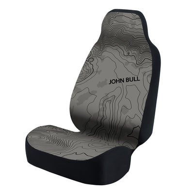 Universal Seat Cover Fashion Print 1pc - Ultimate Suede - Graphic John Bull Gray