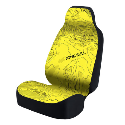 Universal Seat Cover Fashion Print 1pc - Ultimate Suede - Graphic John Bull Yellow