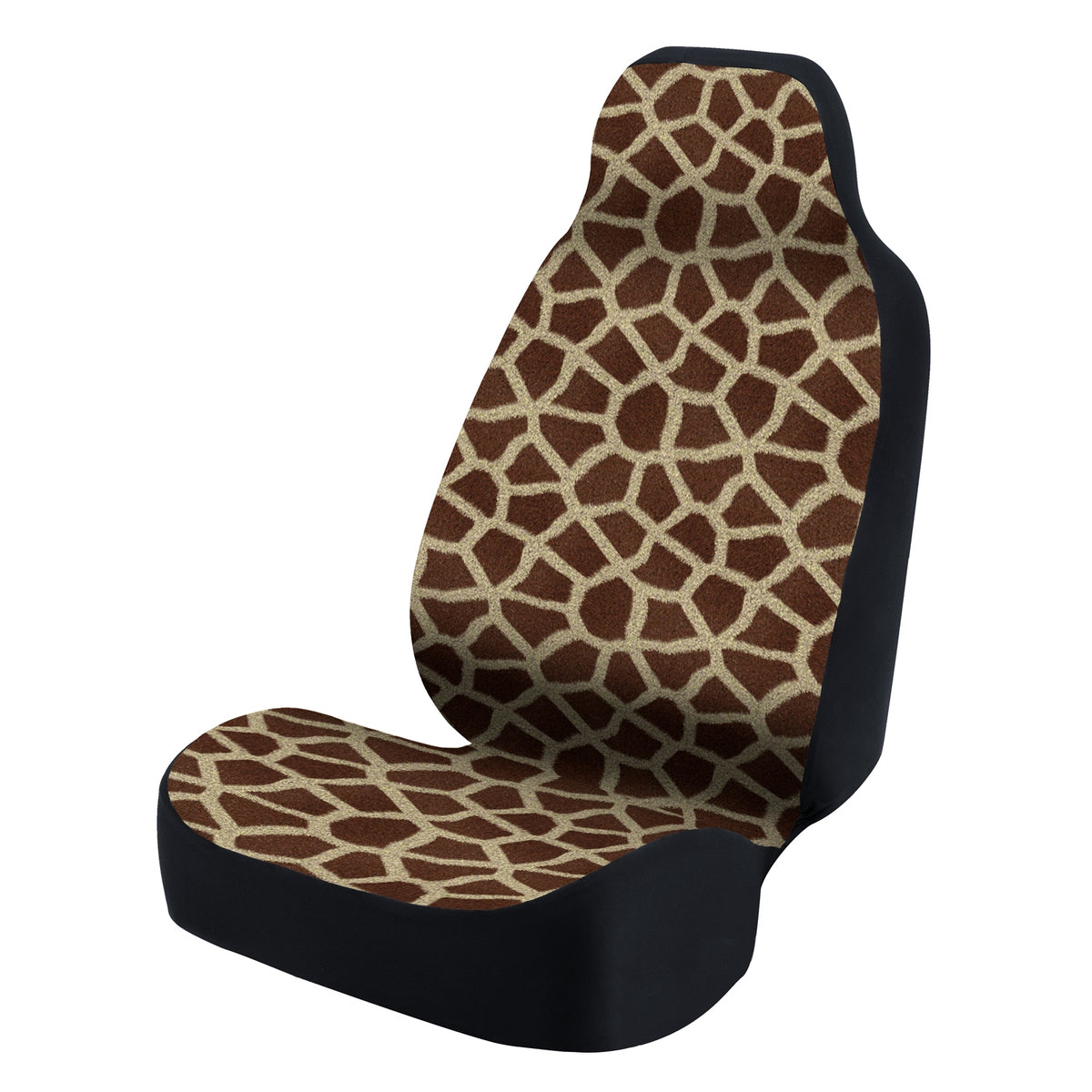 Universal Seat Cover Fashion Print 1pc - Ultimate Suede - Animal Giraffe
