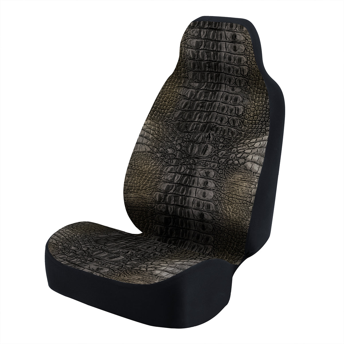 Universal Seat Cover Fashion Print 1pc - Ultimate Suede - Animal Print Alligator Camouflage
