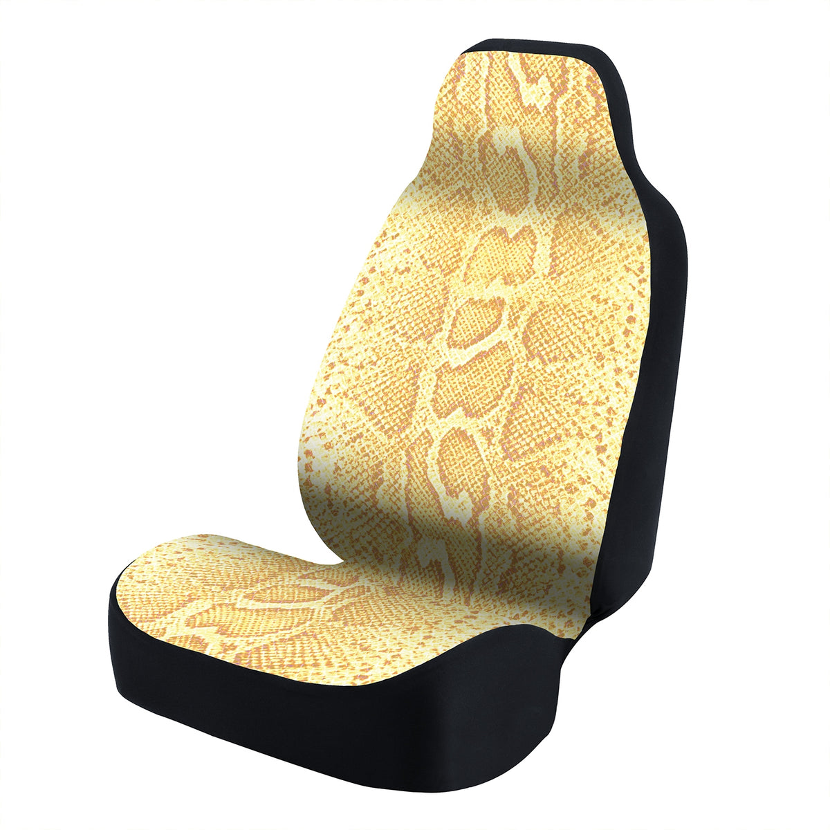 Universal Seat Cover Fashion Print 1pc - Ultimate Suede - Animal Print Snake Patterned Albino