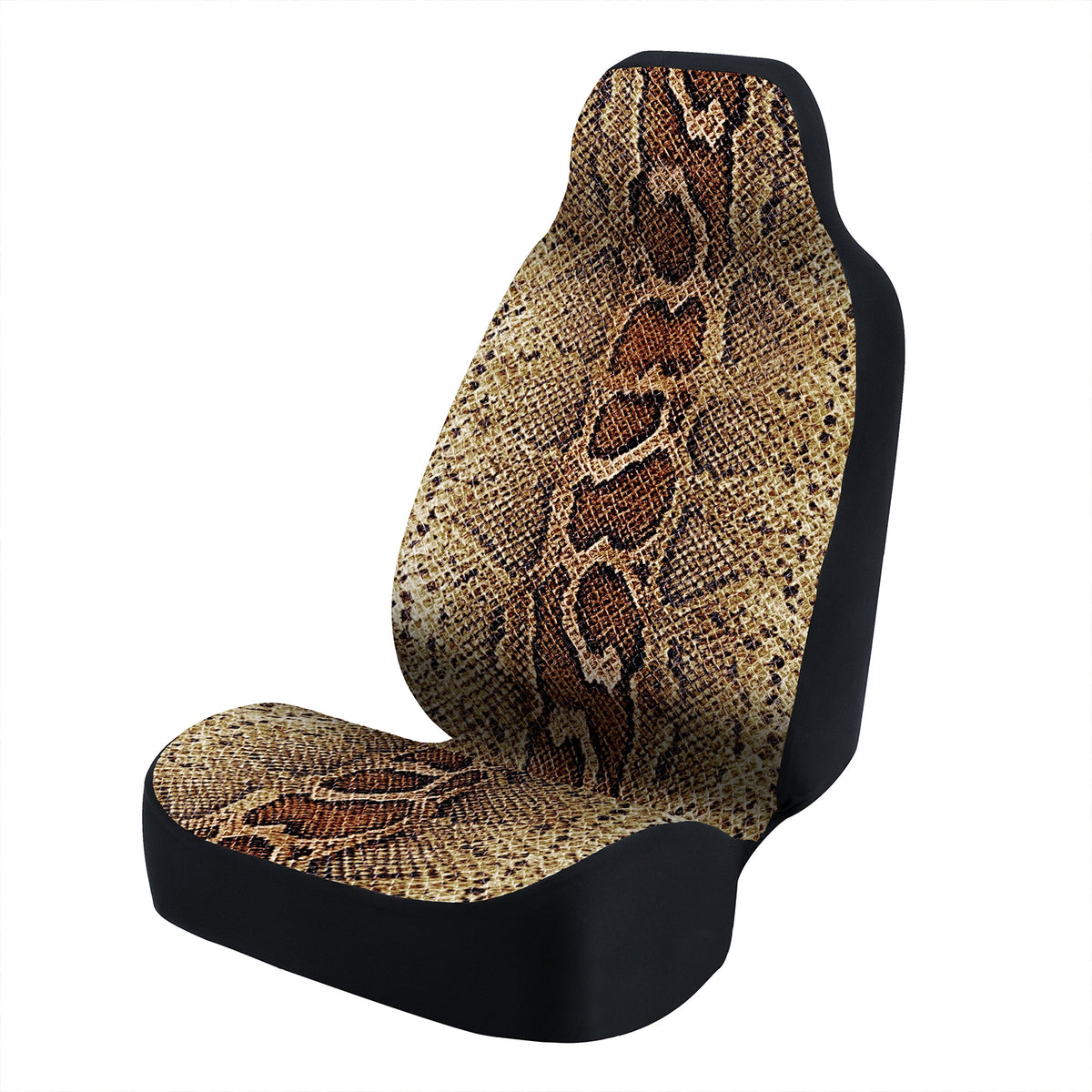 Universal Seat Cover Fashion Print 1pc - Ultimate Suede - Animal Print Snake Patterned Boa