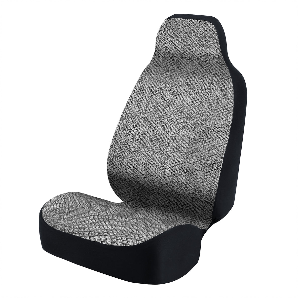 Universal Seat Cover Fashion Print 1pc - Ultimate Suede - Animal Print Snake Uniform Shale