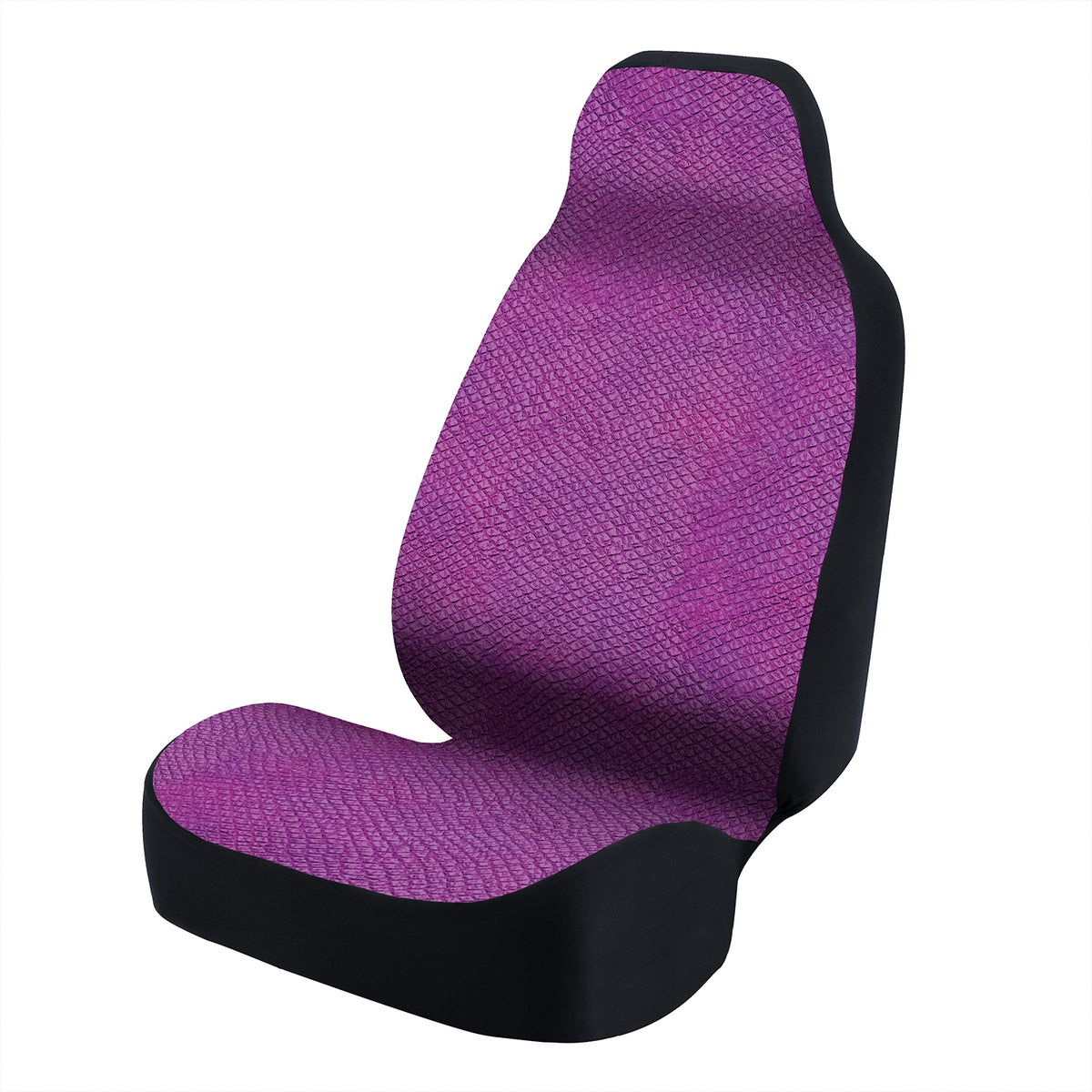 Universal Seat Cover Fashion Print 1pc - Ultimate Suede - Animal Print Snake Uniform Violet