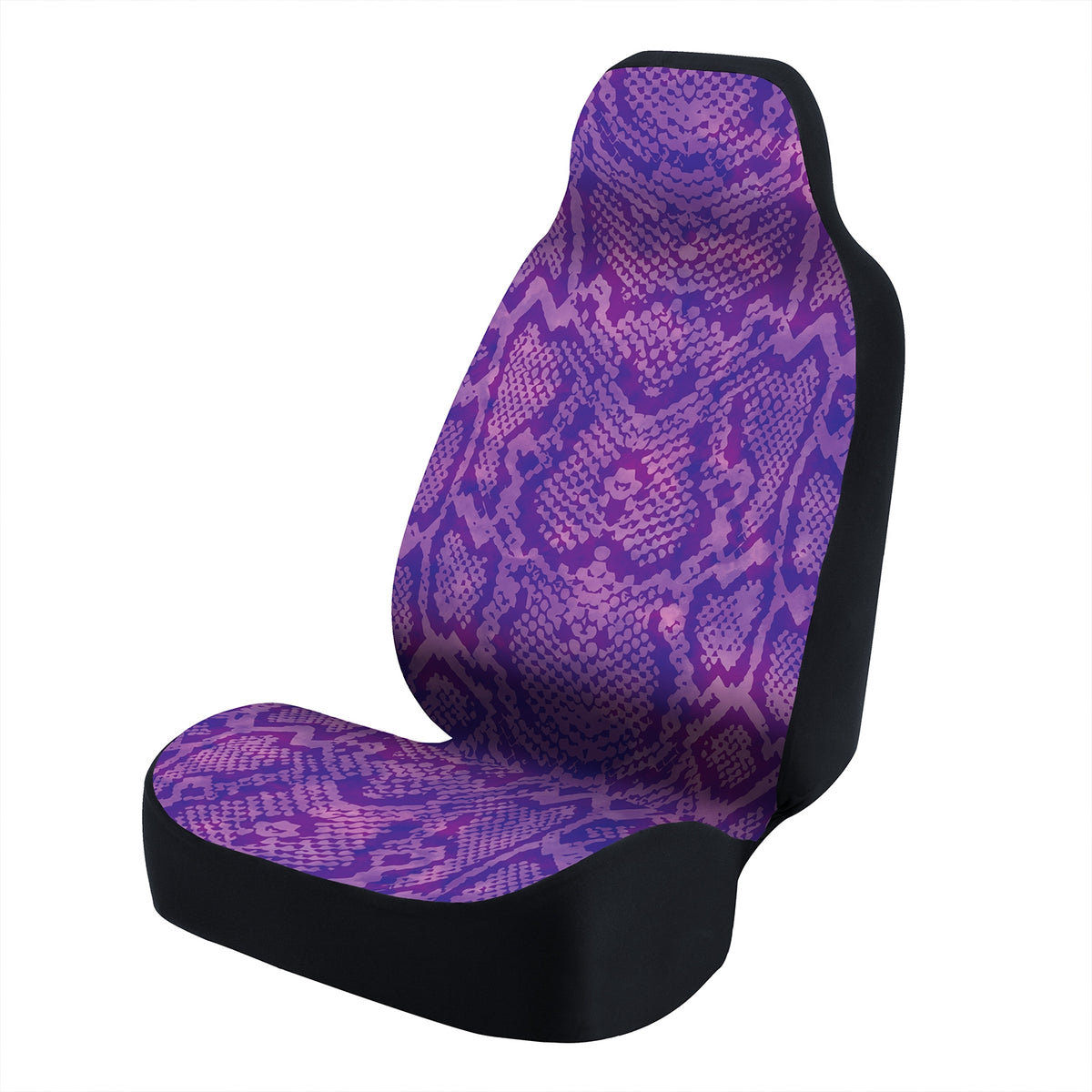 Universal Seat Cover Fashion Print 1pc - Ultimate Suede - Animal Print Snake Vector Watercolor